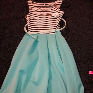 Dress striped & Tiffany blue